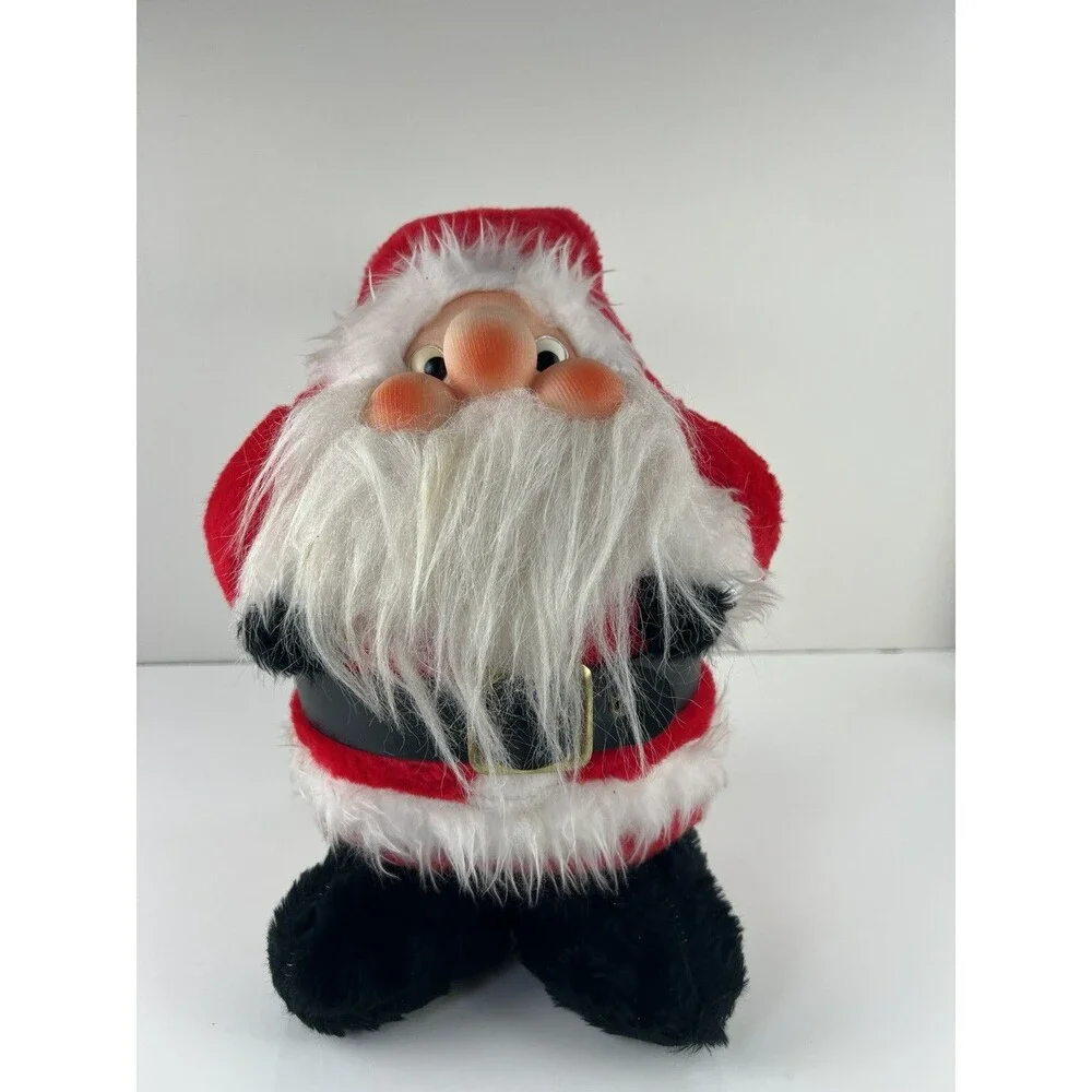 Vintage Plush Rennoc Santakins Santa Claus Doll Plush 15
